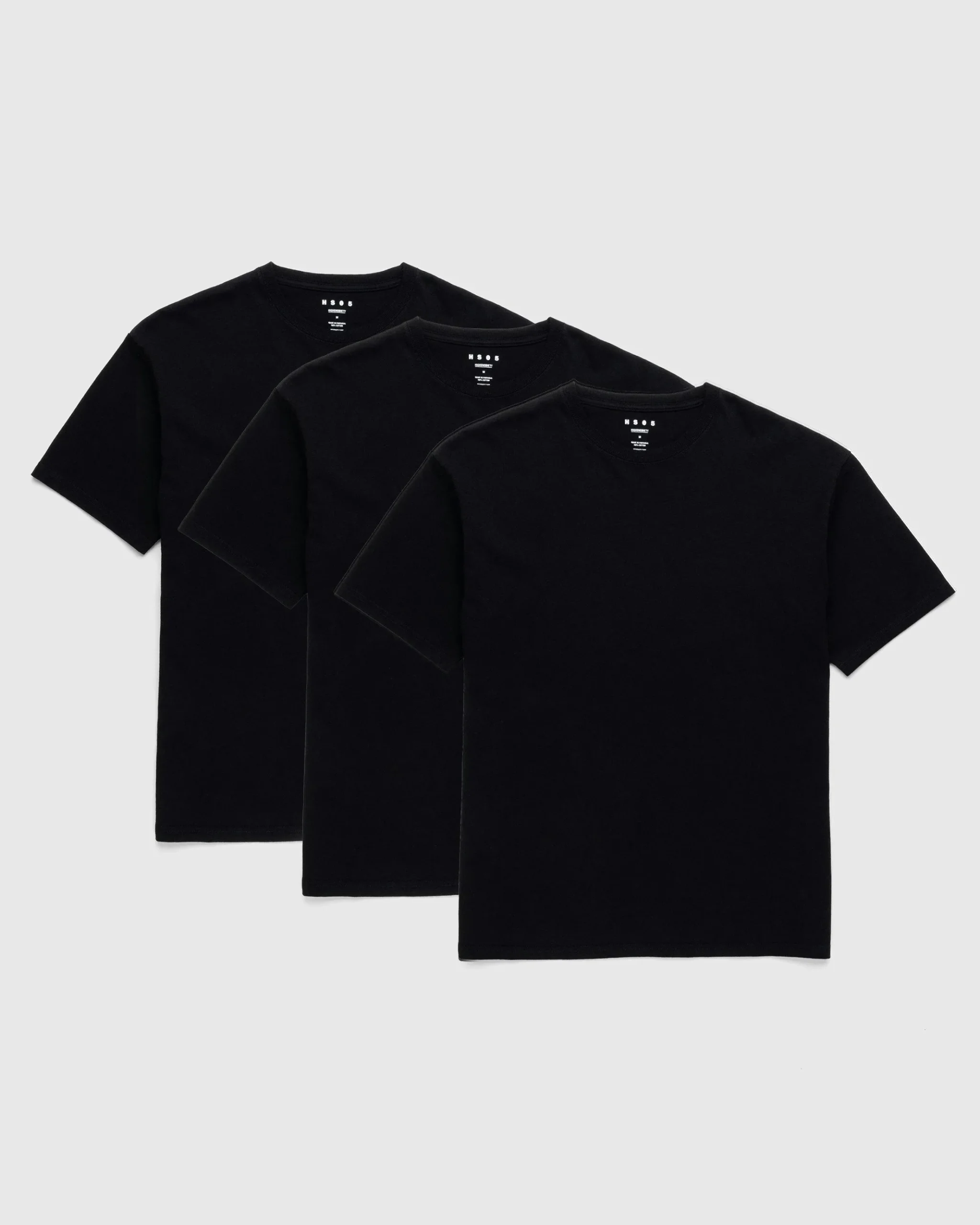 New Highsnobiety HS05 3 Pack T-Shirts black