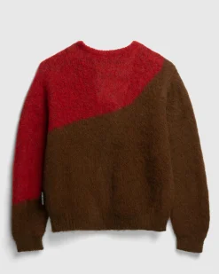 Store Highsnobiety HS05 Alpaca Abstract Wave Sweater Brown/Red unavailable