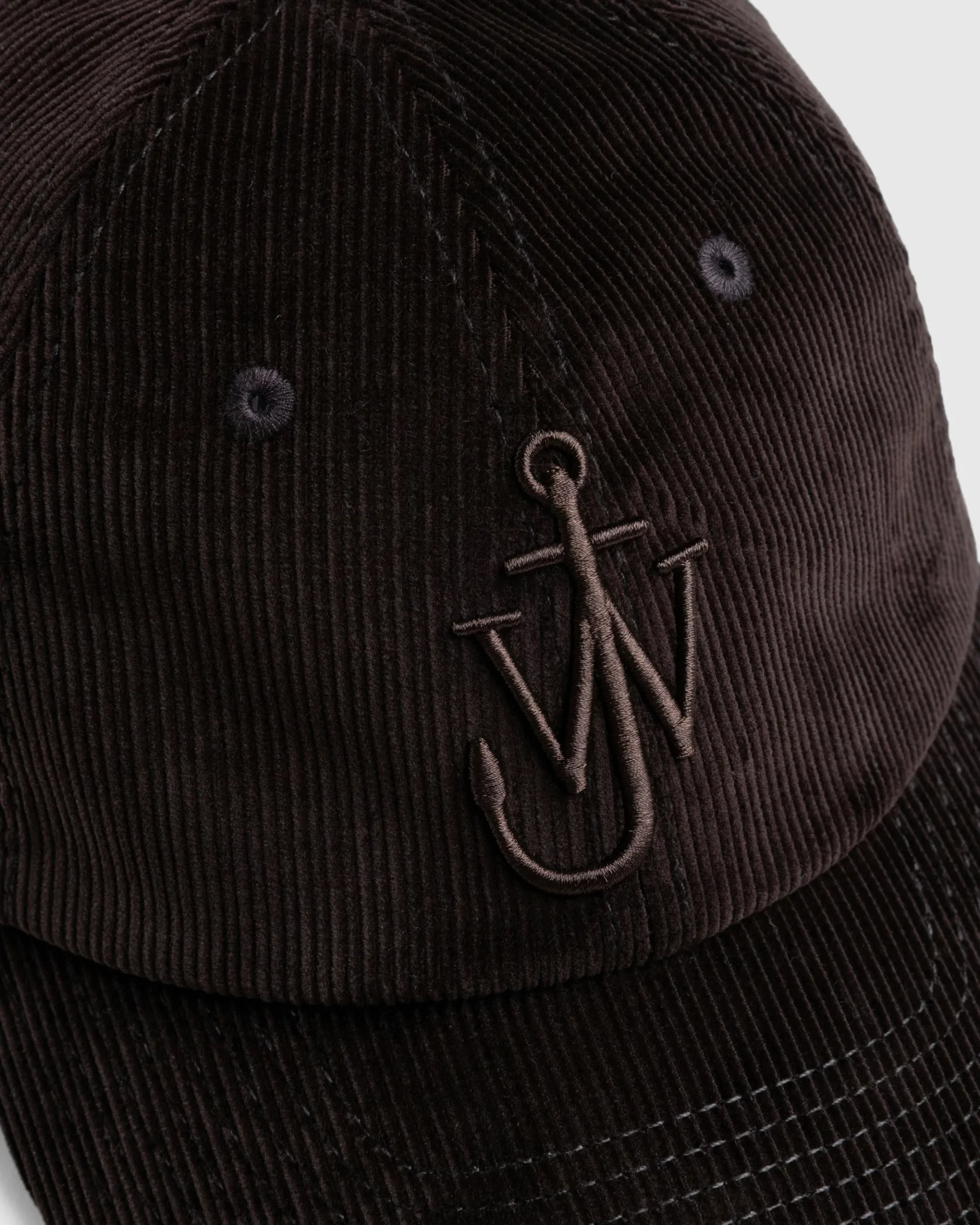 Clearance J.W. Anderson Anchor Logo Baseball Cap Dark Brown darkbrown