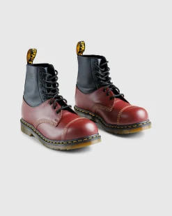 Best Sale MM6 Maison Margiela Ankle Boot Oxblood Red/Black oxbloodred/black