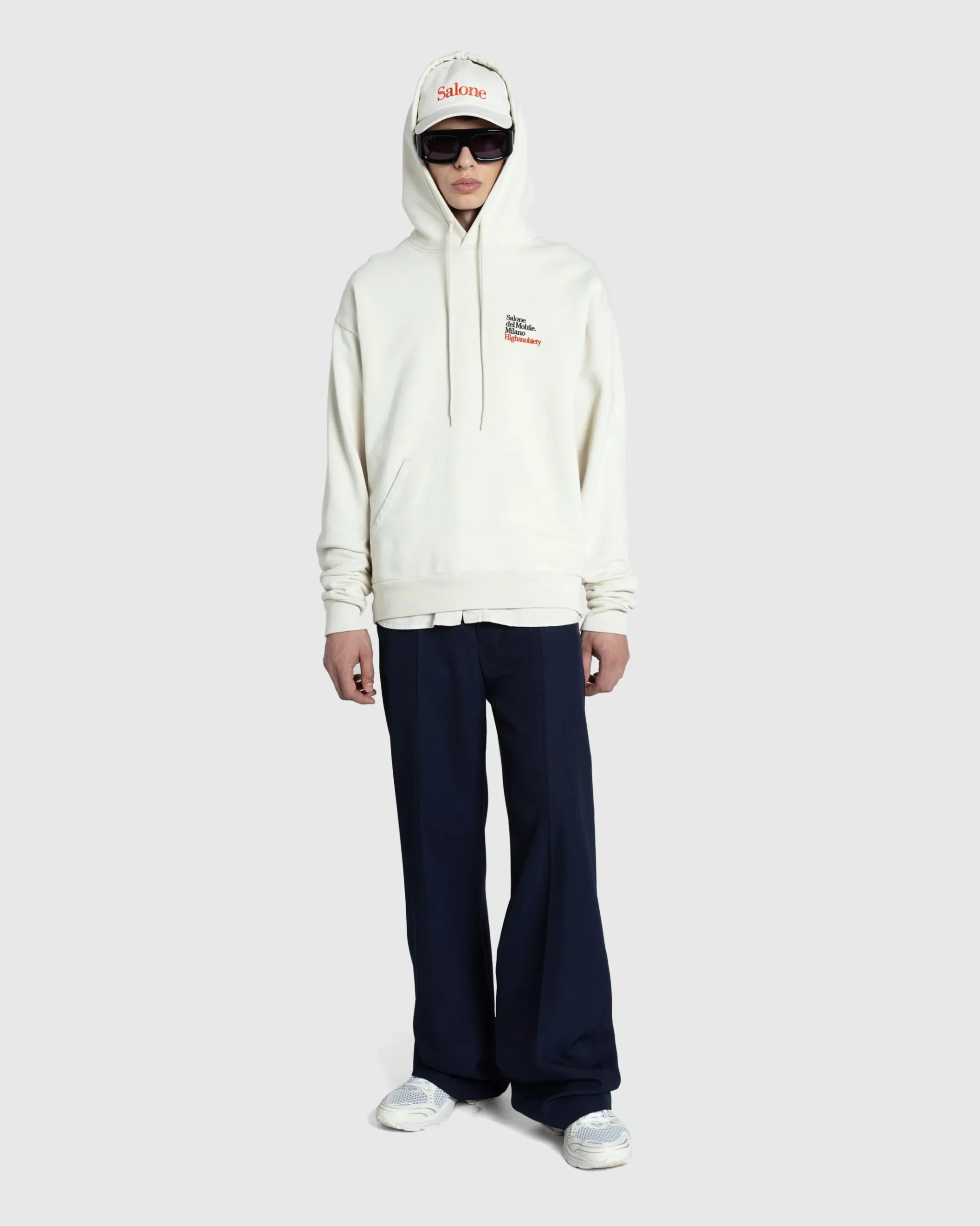 Shop Highsnobiety Archival Hoodie Eggshell beige