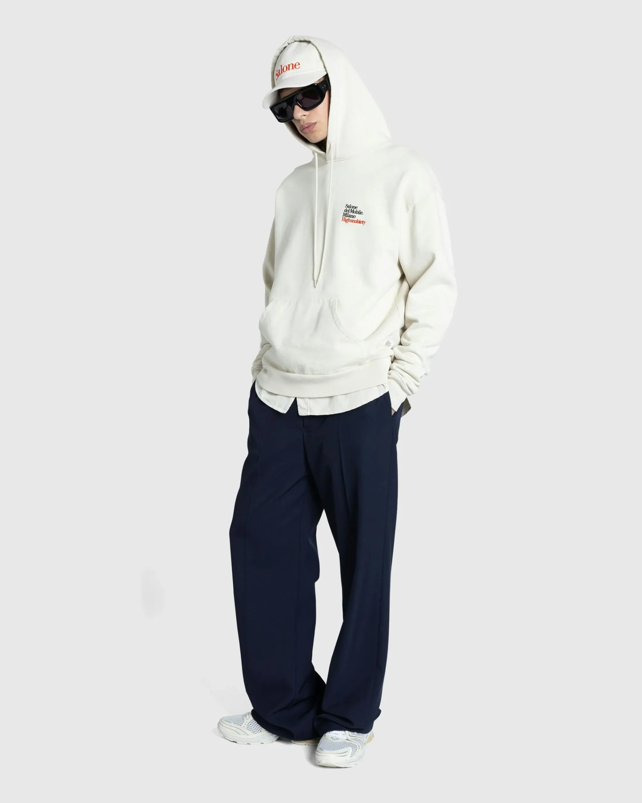 Shop Highsnobiety Archival Hoodie Eggshell beige