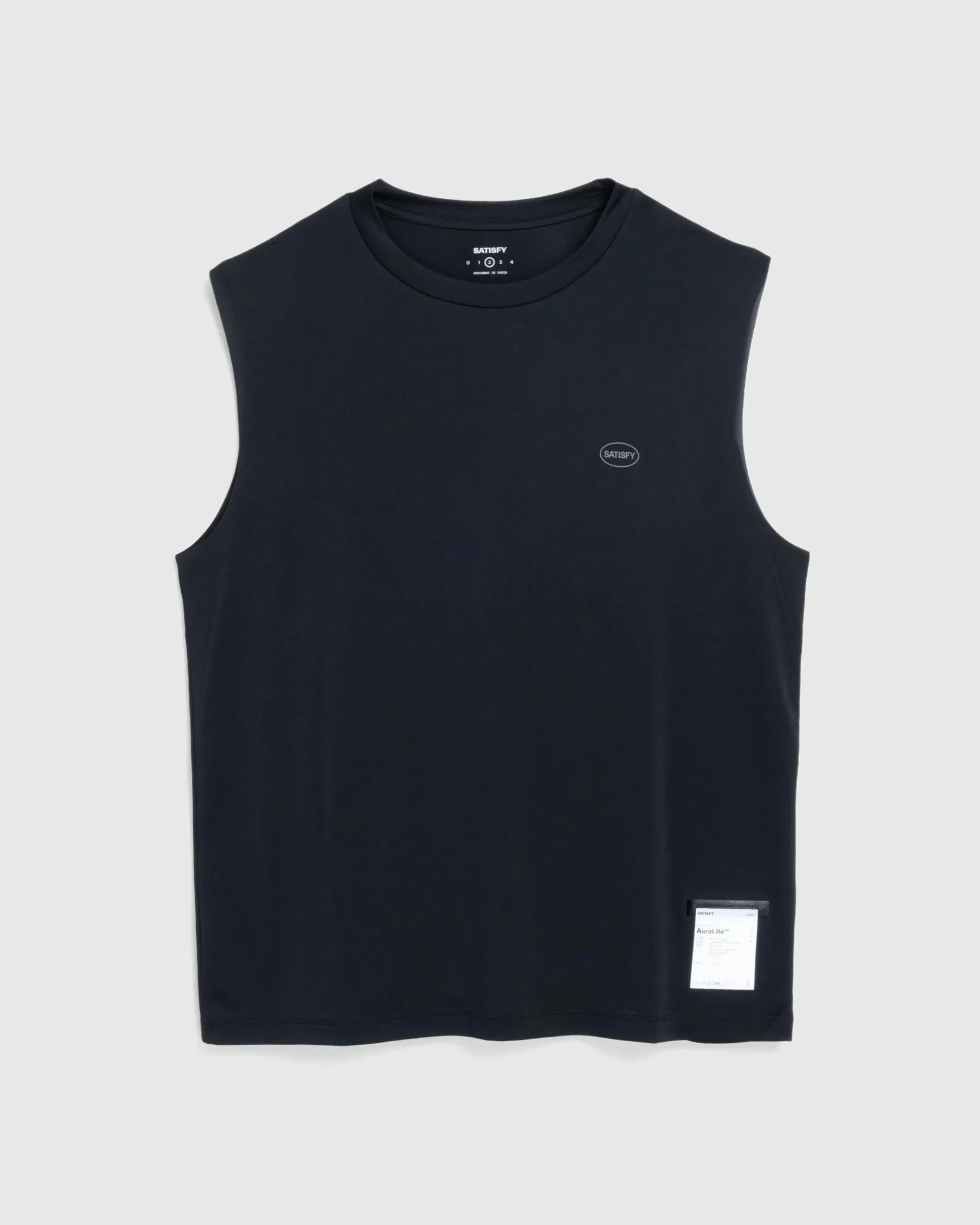 Cheap Satisfy AuraLite Muscle Tee black