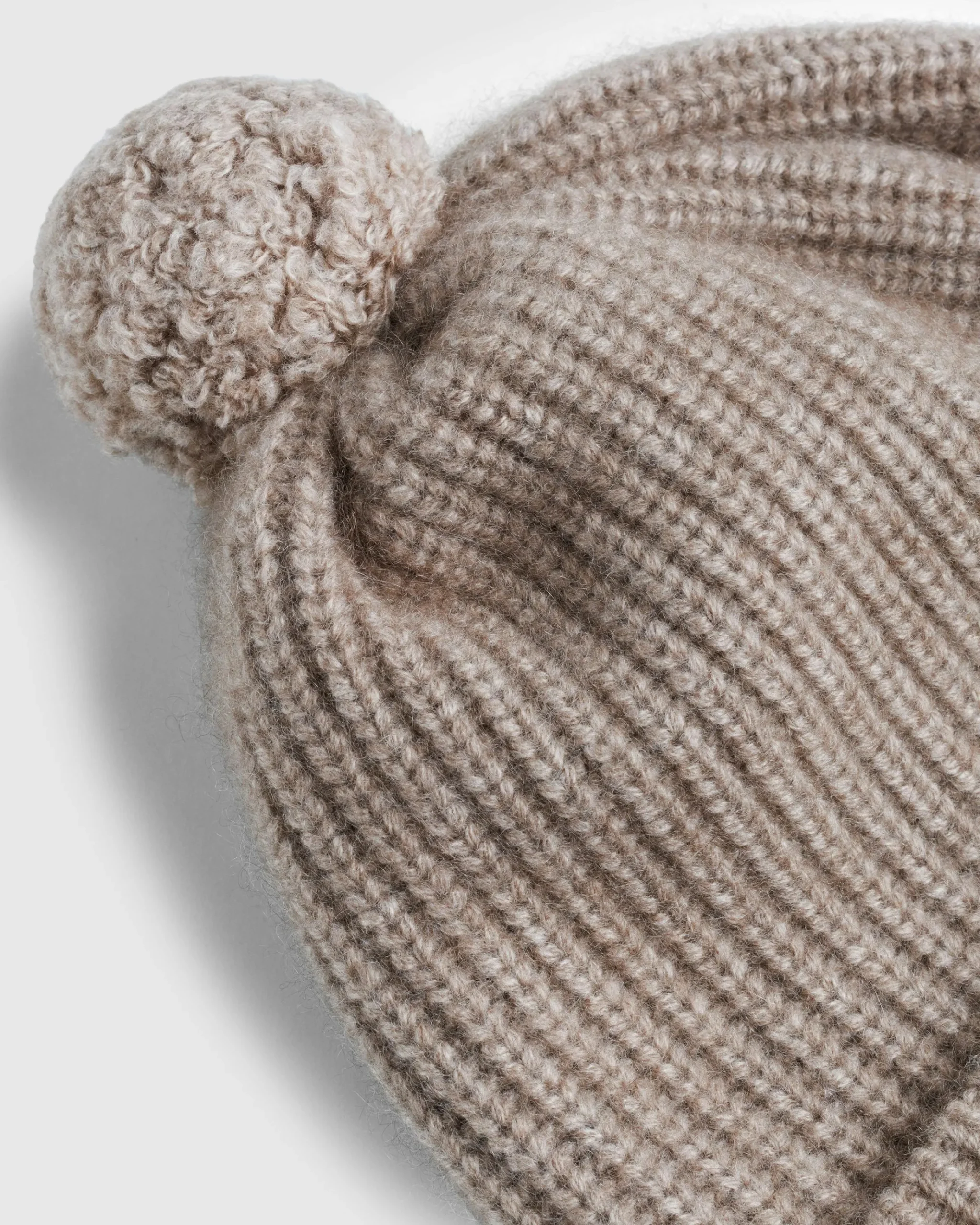 Outlet Tekla Baby Cashmere Night Knit Cap Natural Brown naturalbrown