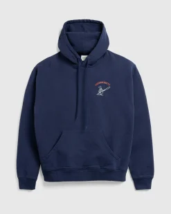 Hot Beigel Bake Baker Hoodie navy