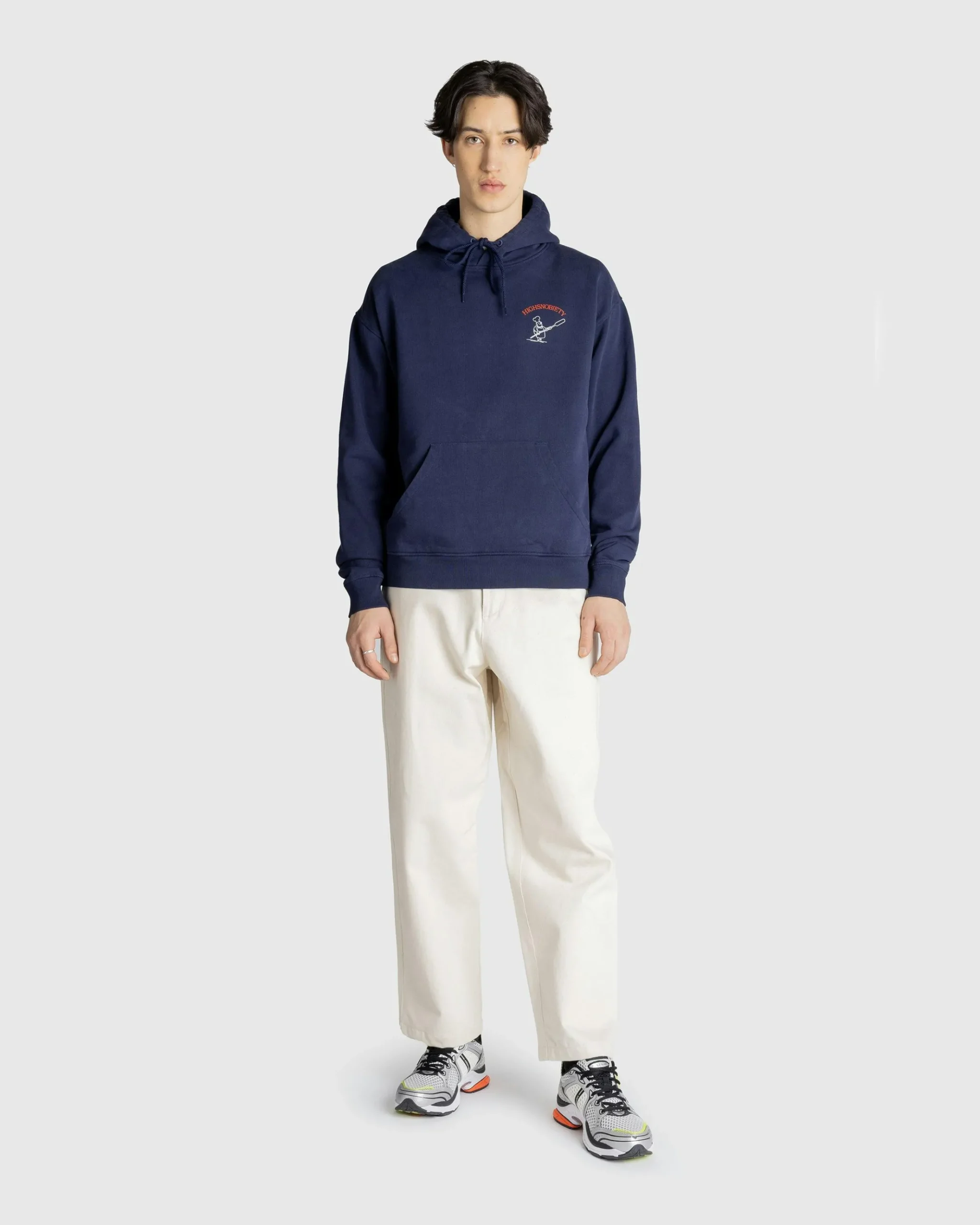 Hot Beigel Bake Baker Hoodie navy