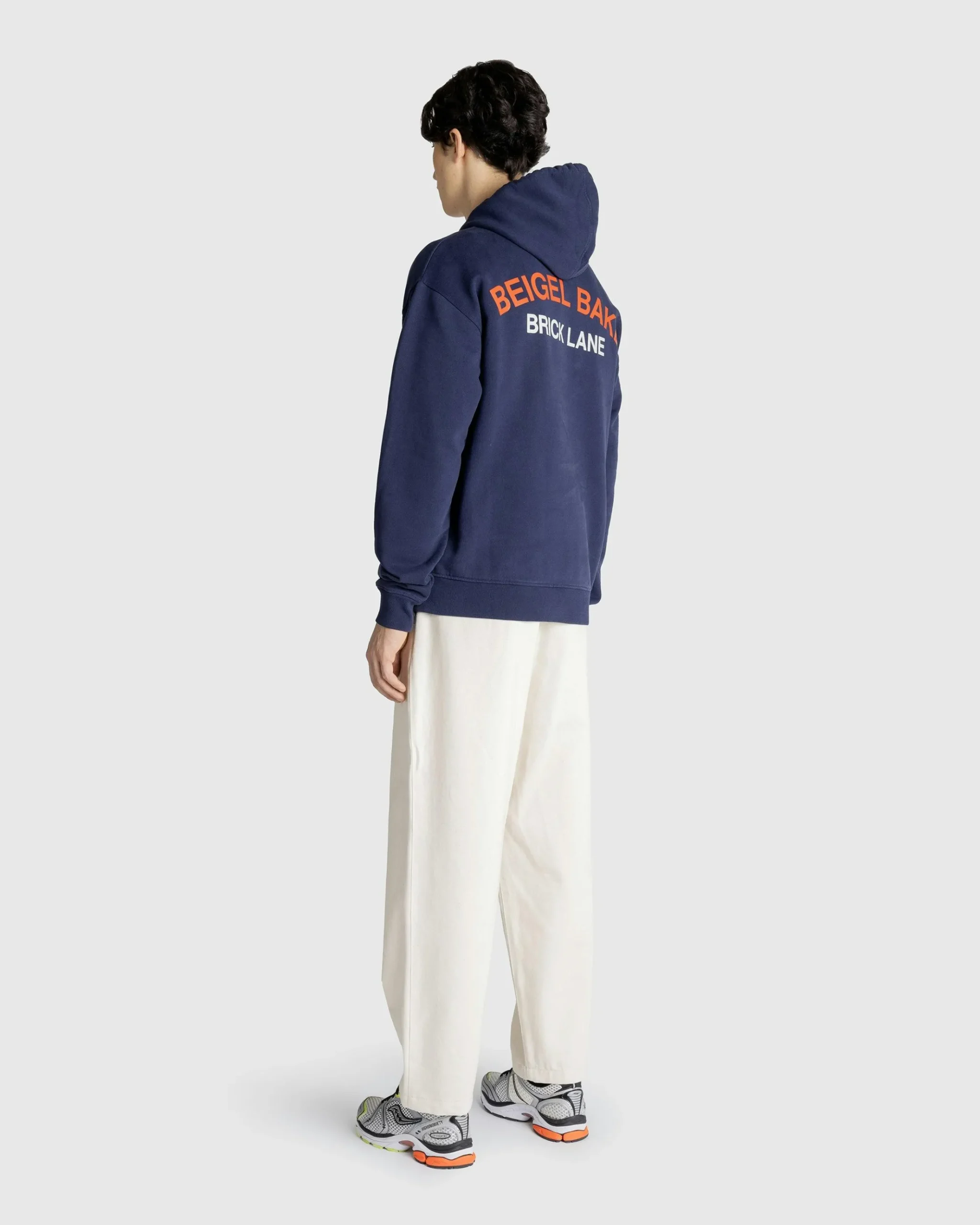 Hot Beigel Bake Baker Hoodie navy