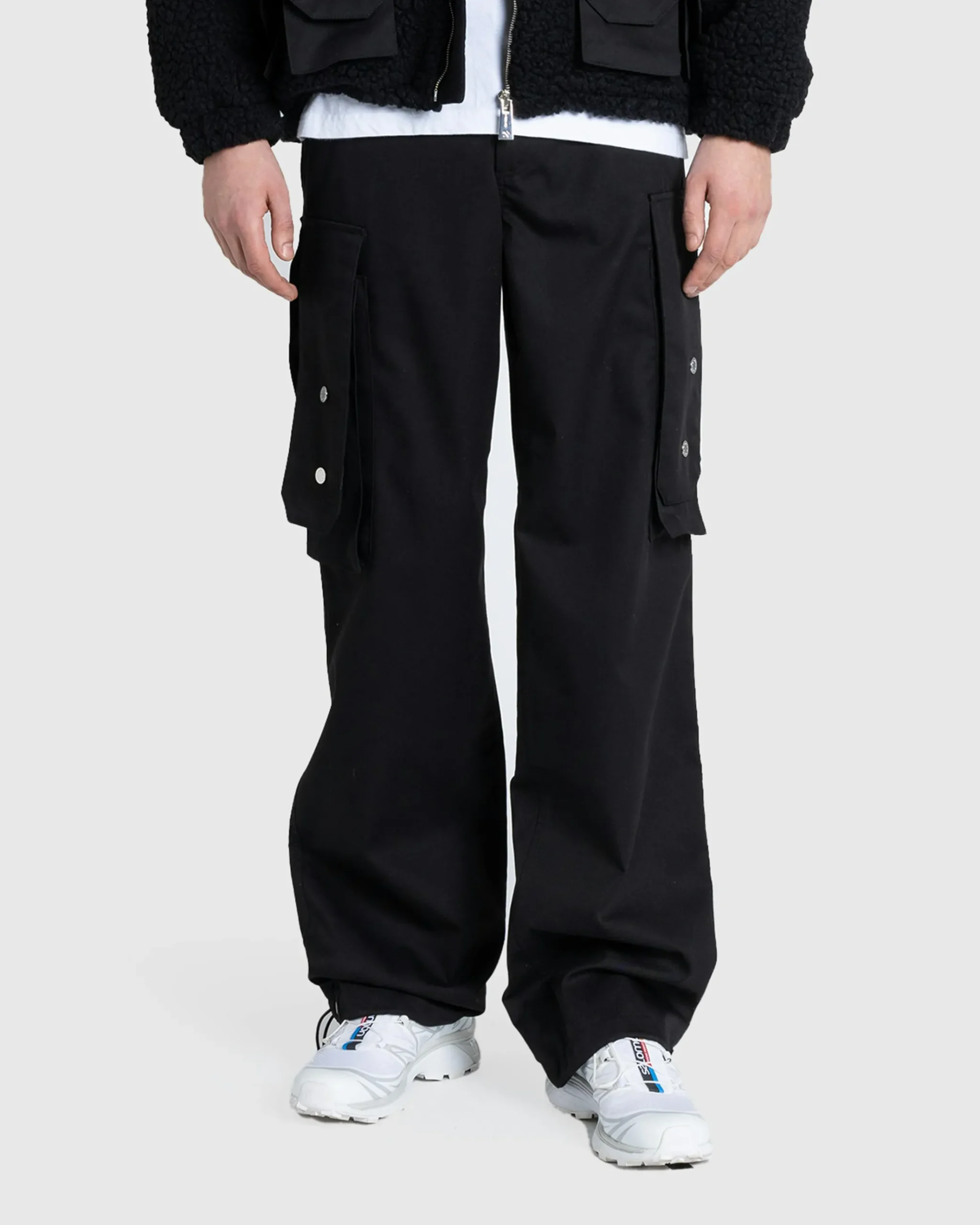Sale GmbH Baltasar Cotton Twill Mix Trousers black