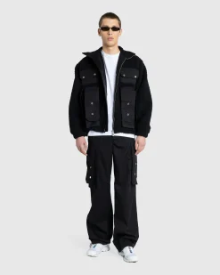 Sale GmbH Baltasar Cotton Twill Mix Trousers black