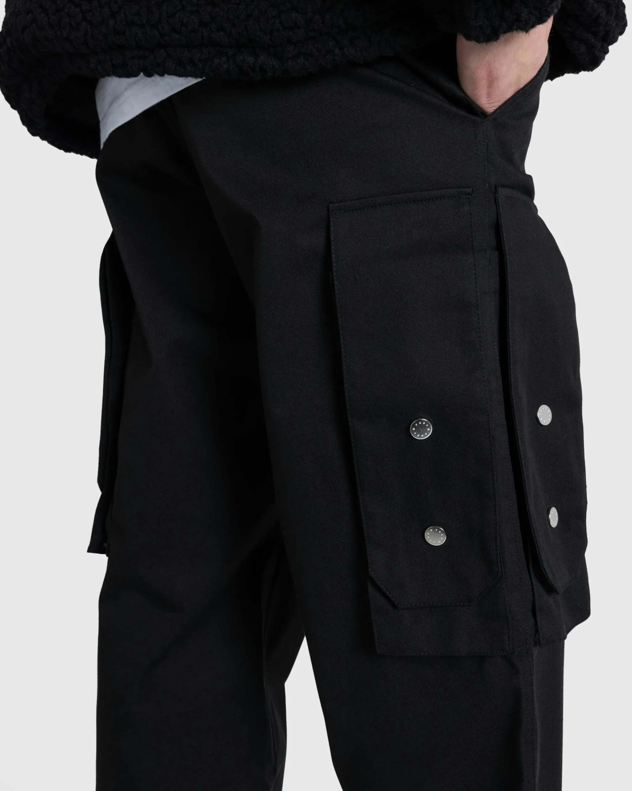 Sale GmbH Baltasar Cotton Twill Mix Trousers black