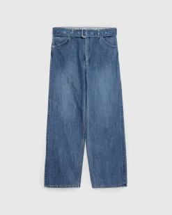 Fashion Jil Sander Belted Denim Trouser canard