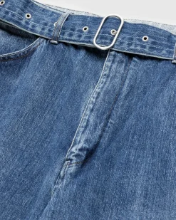 Fashion Jil Sander Belted Denim Trouser canard
