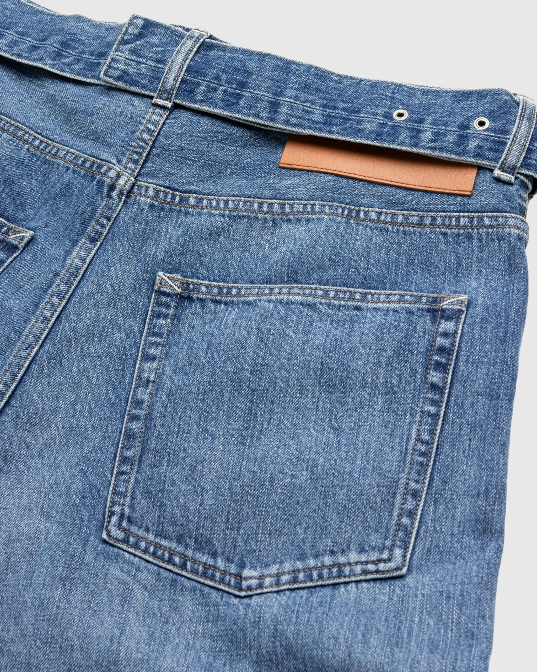 Fashion Jil Sander Belted Denim Trouser canard