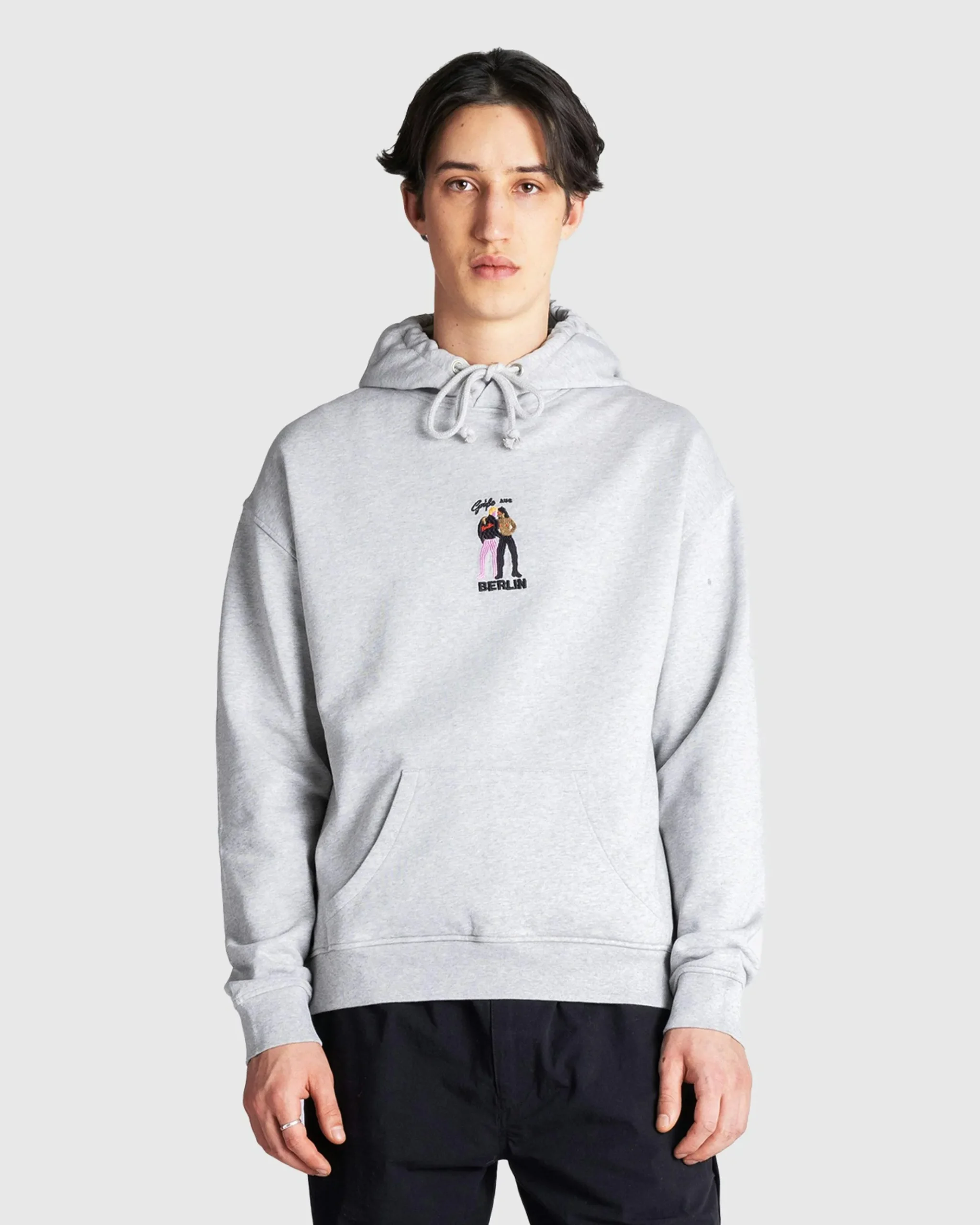 Shop Carne Bollente Berghain Days Hoodie Gray grey