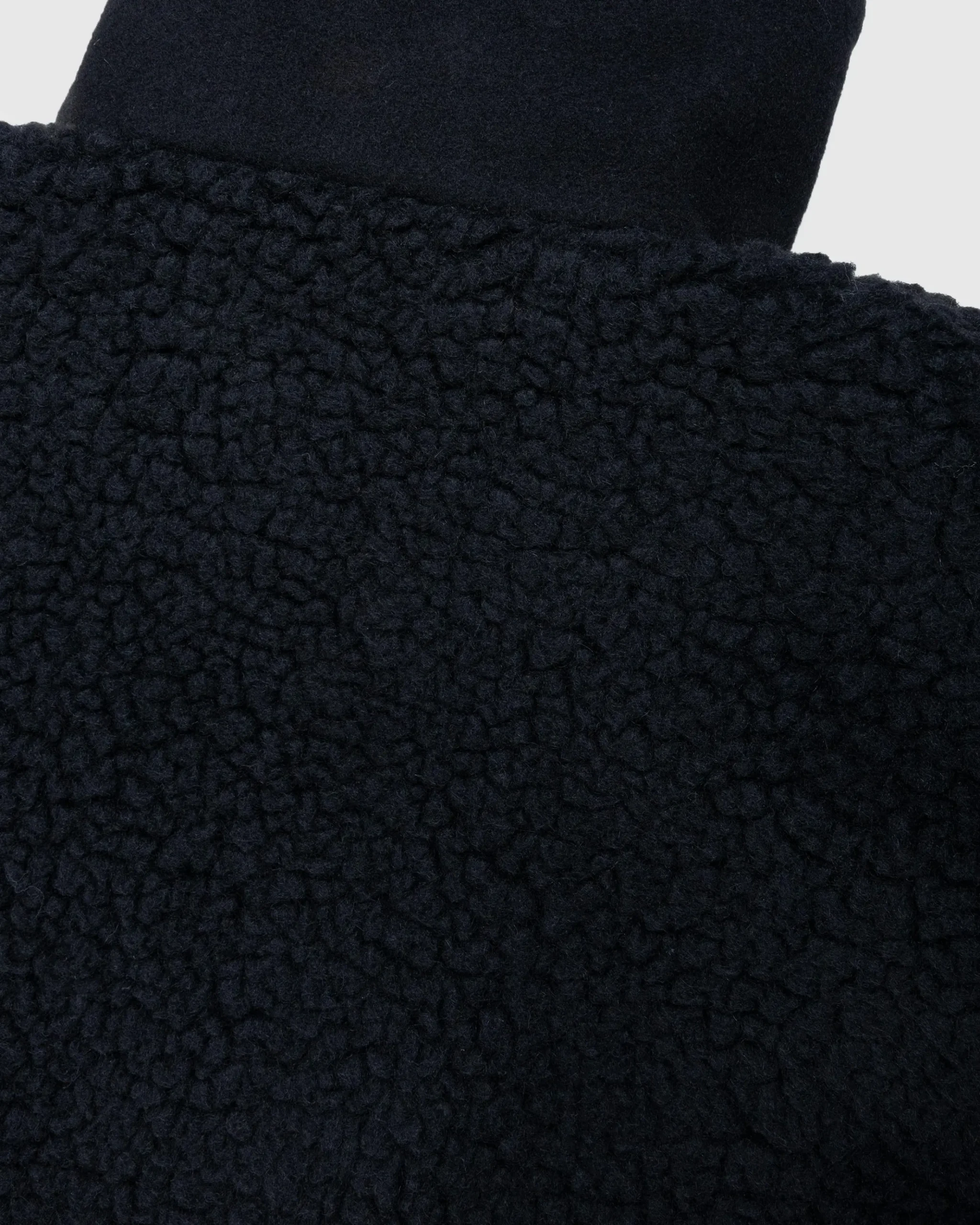 Hot GmbH Bernt Teddy Wool Twill Fleece Jacket black