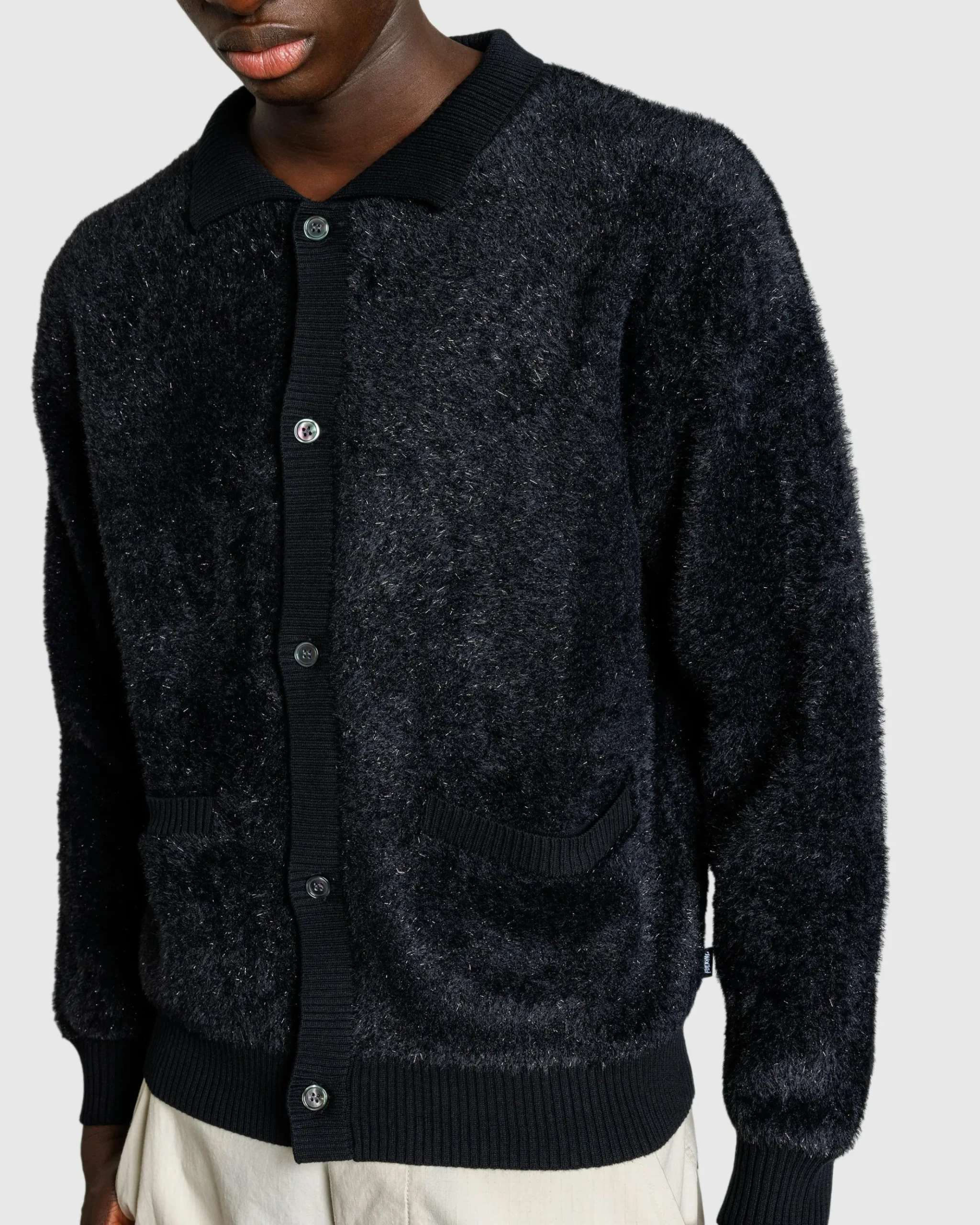 Shop Fucking Awesome Big Night Out Cardigan black/glitter