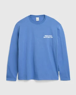 Outlet Highsnobiety Blur Long-Sleeve T-Shirt blue