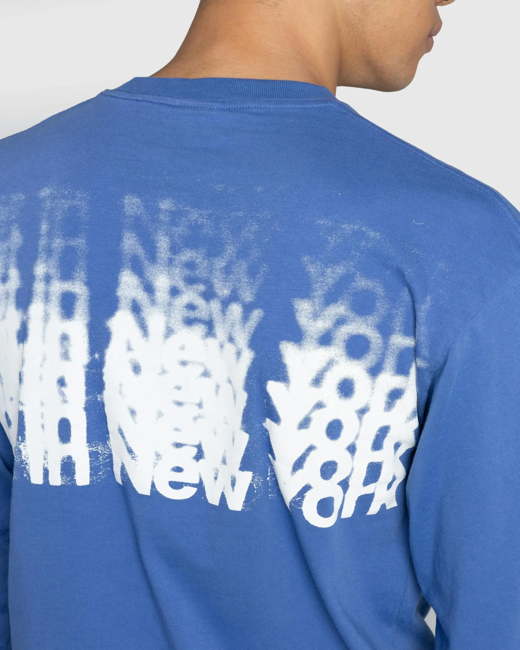 Outlet Highsnobiety Blur Long-Sleeve T-Shirt blue