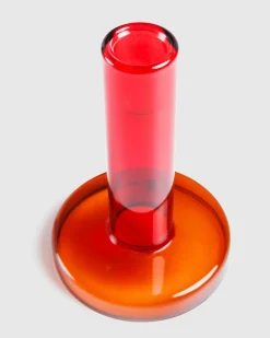 Fashion &Klevering Bole Candle Holder S /Bordeaux red