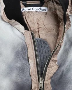 New Acne Studios Bomber Jacket Faded Black fadedblack