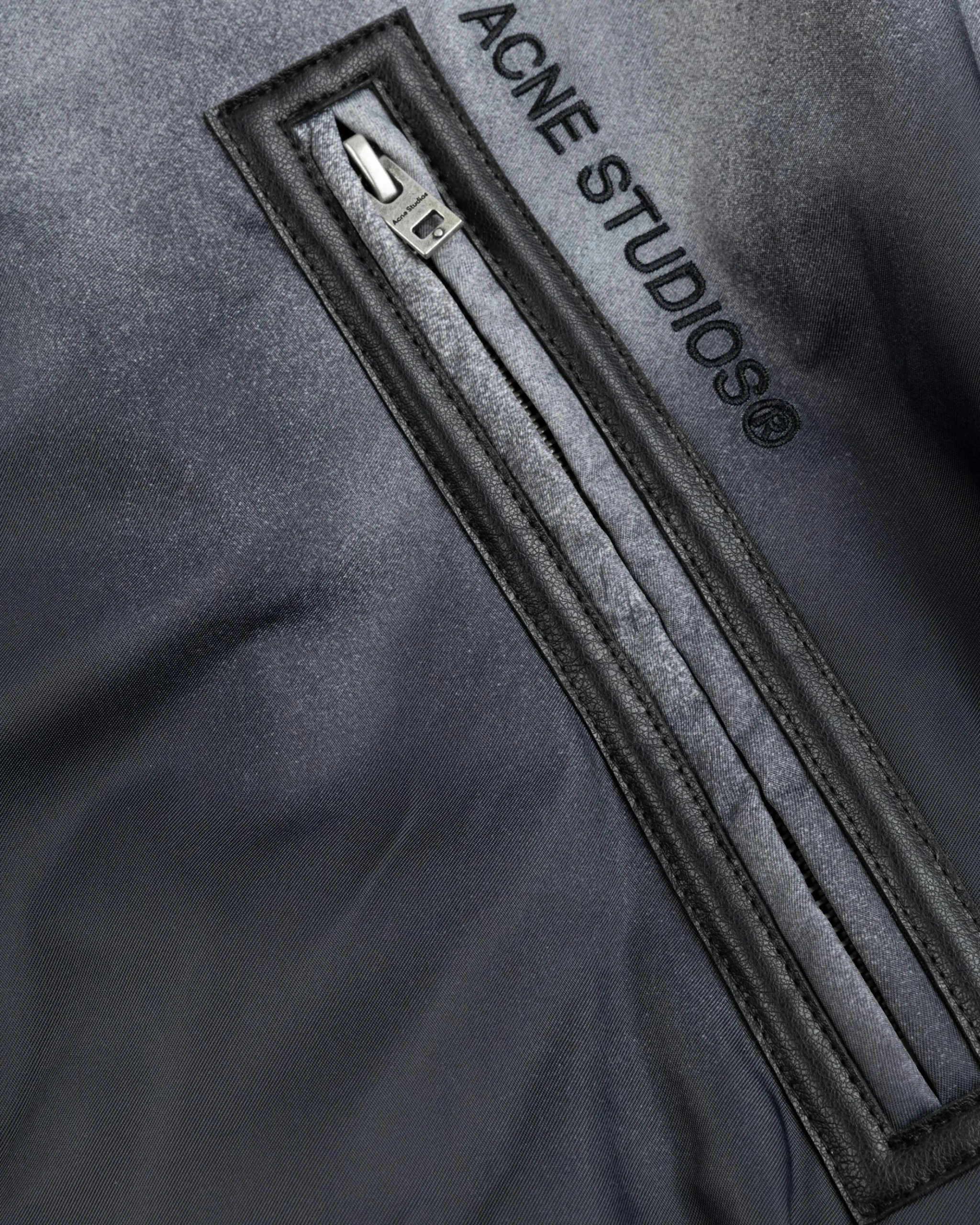 New Acne Studios Bomber Jacket Faded Black fadedblack