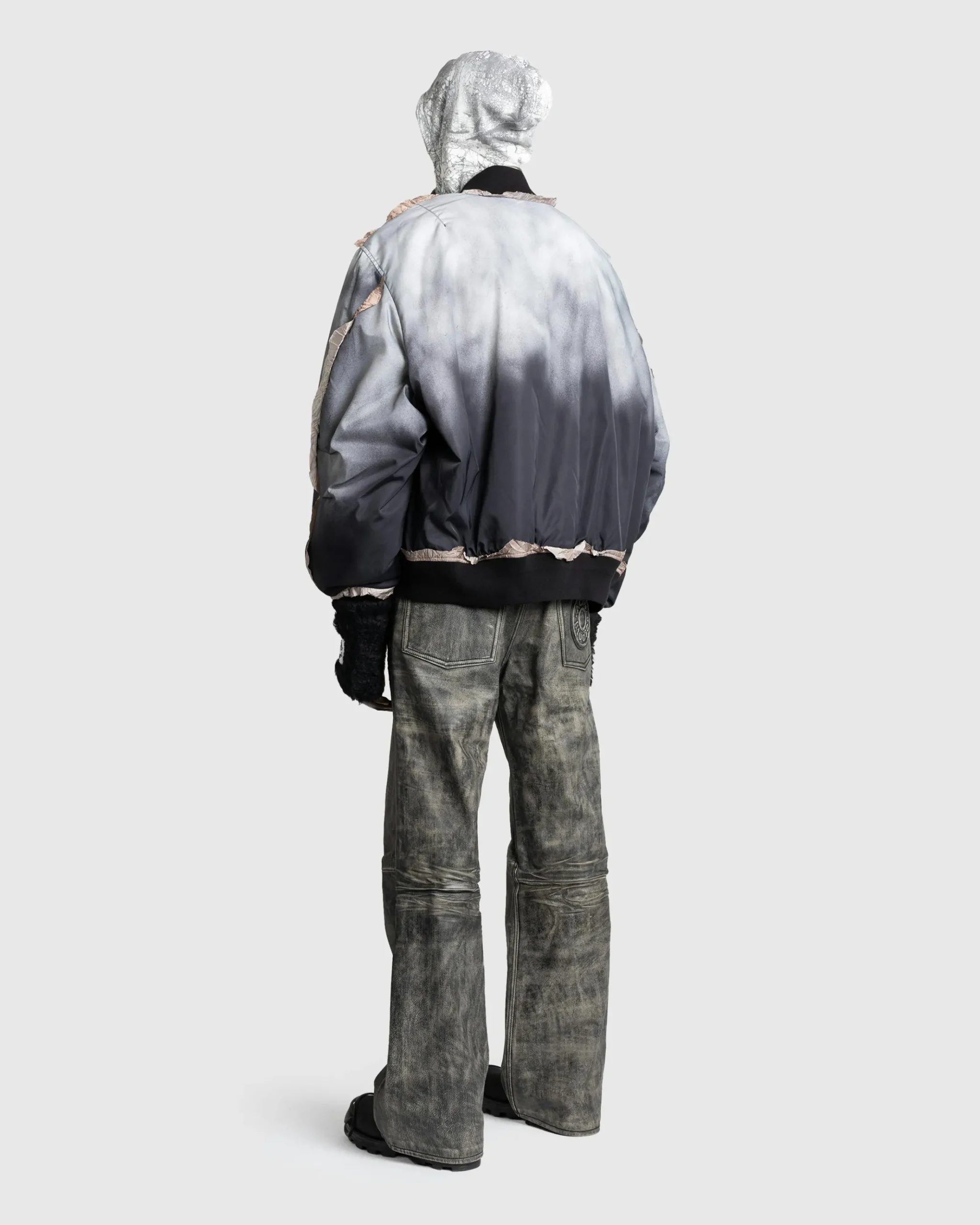New Acne Studios Bomber Jacket Faded Black fadedblack