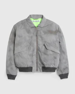 Shop Acne Studios Bomber Jacket Mid Grey midgrey
