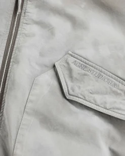 Shop Acne Studios Bomber Jacket Mid Grey midgrey