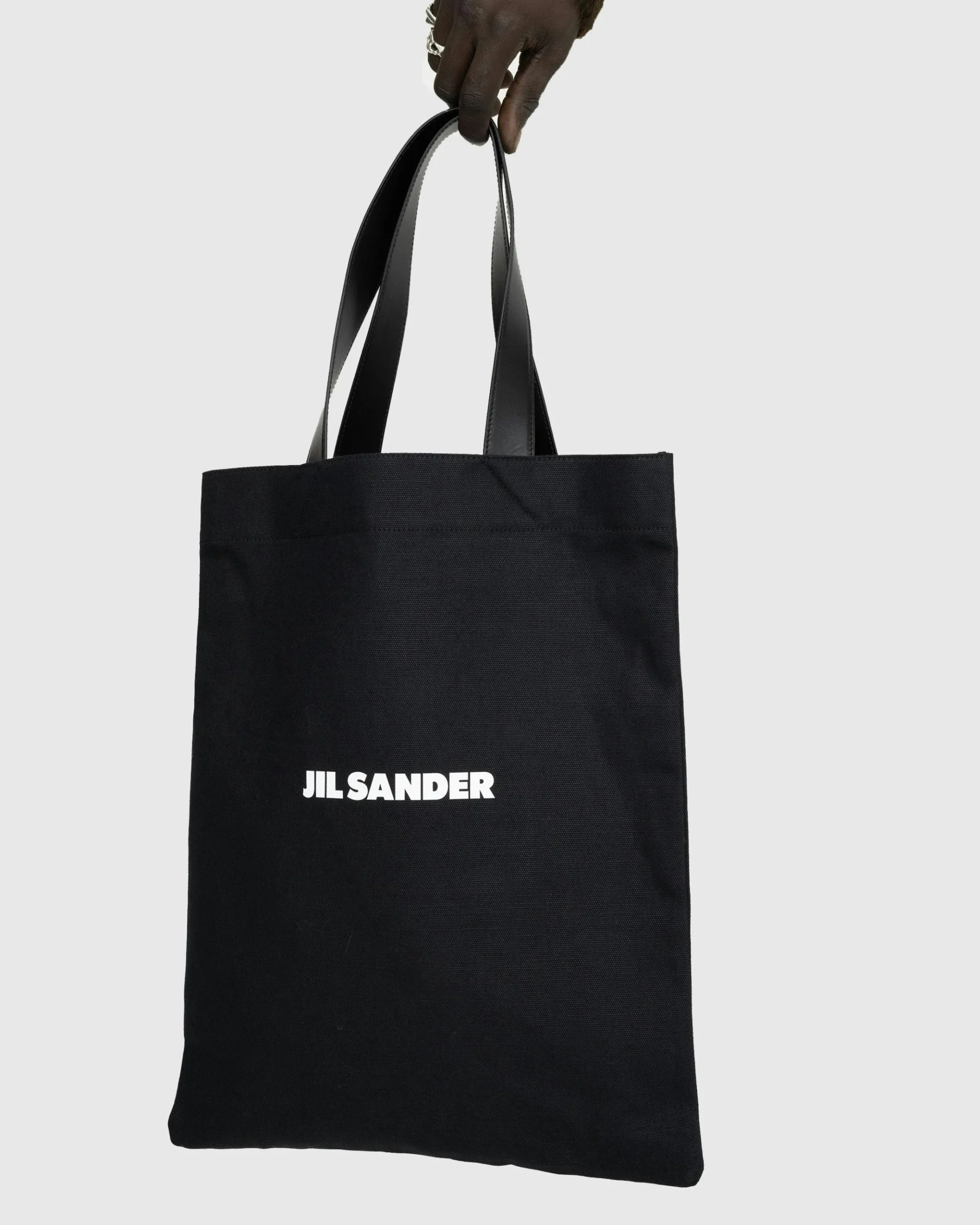 Shop Jil Sander Book Tote Medium black