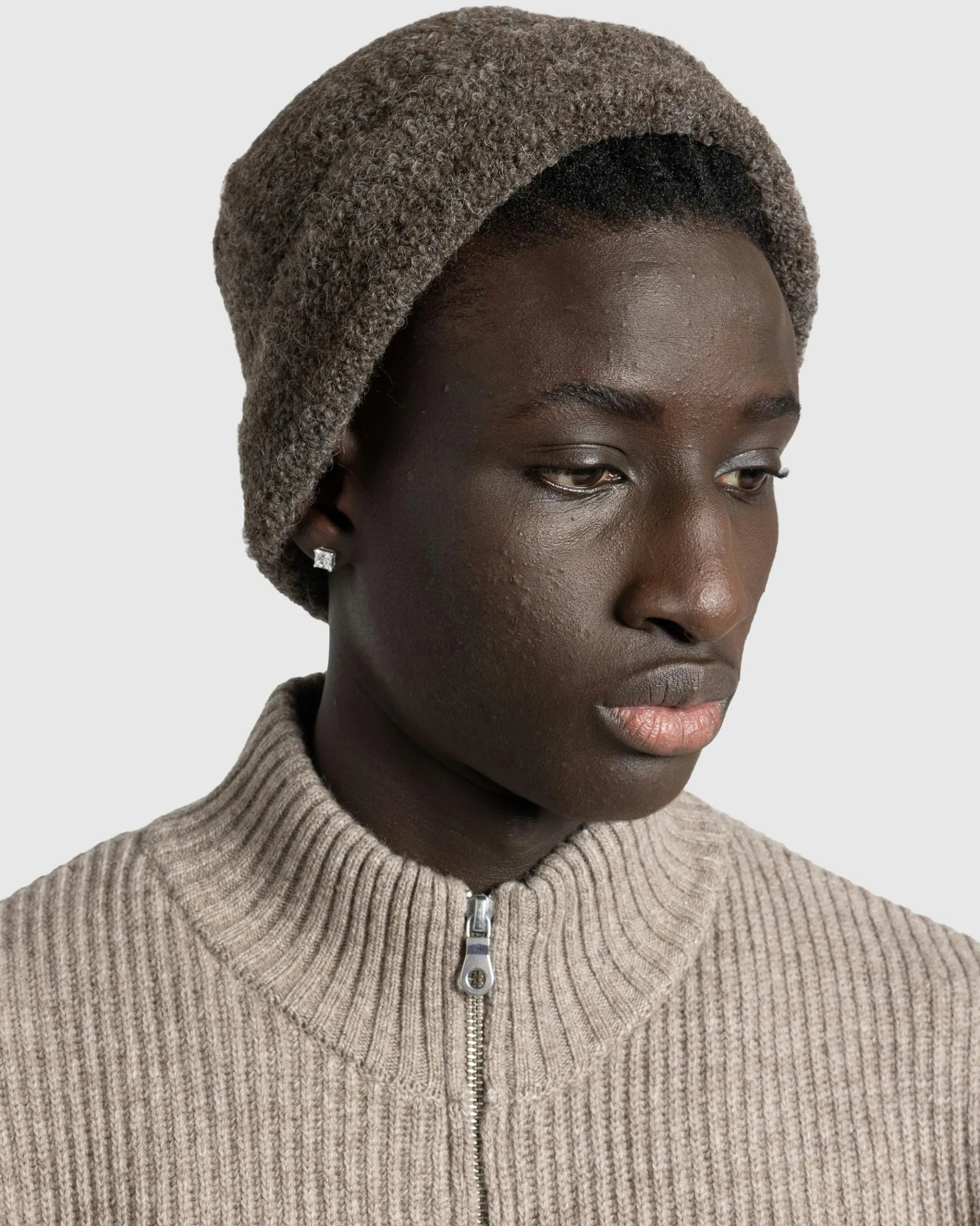 Outlet Berner Kuehl Bouclé Beanie Take stone