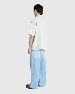 Best Sale Our Legacy Box Short-Sleeve Shirt Light Authentic Seersucker lightauthenticseersucker