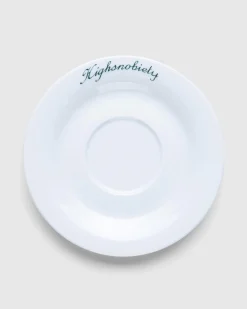 New Café de Flore Breakfast Cup and Saucer white