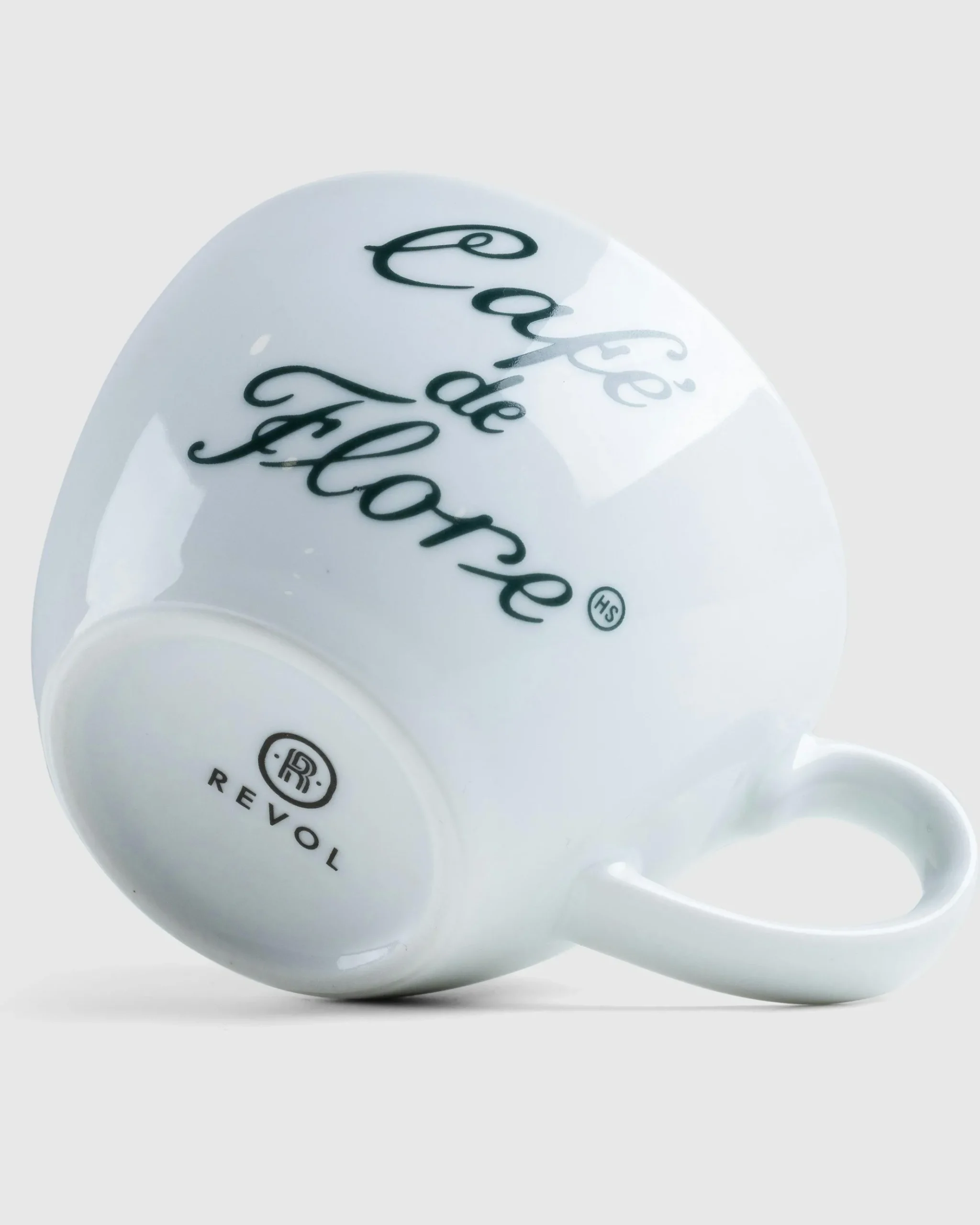 New Café de Flore Breakfast Cup and Saucer white