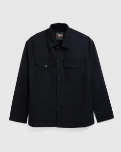 Online Woolrich Broken Twill Shirt navy