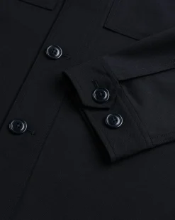 Online Woolrich Broken Twill Shirt navy
