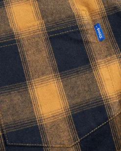 Outlet Awake NY Brushed Flannel Shirt Jacket Orange/Multi orangemulti