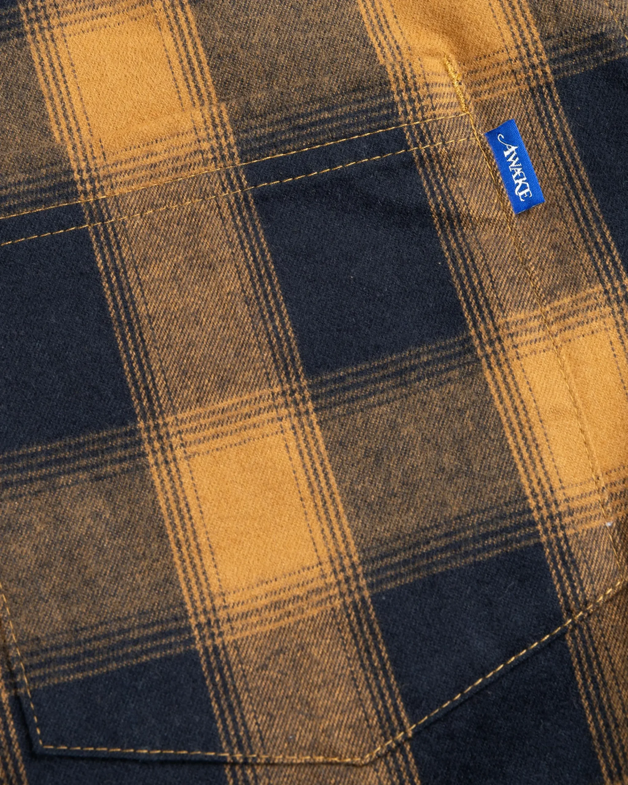Outlet Awake NY Brushed Flannel Shirt Jacket Orange/Multi orangemulti