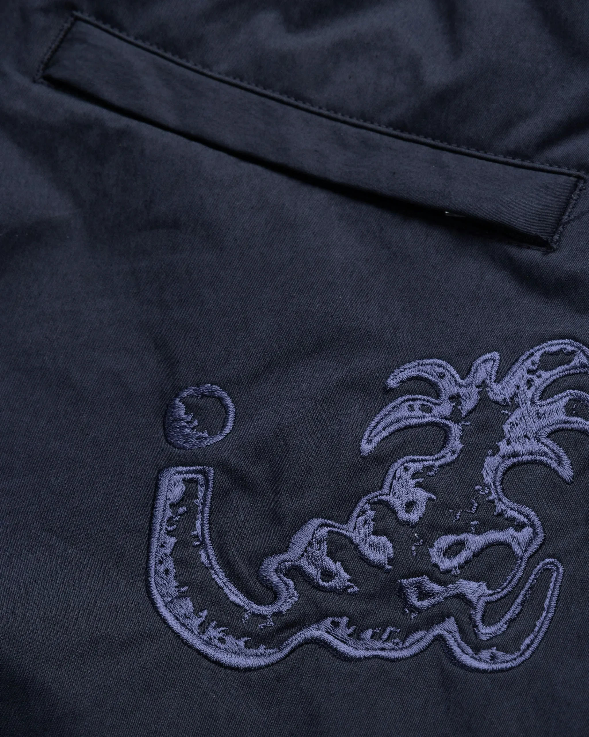 Fashion NTS Brushed Nylon Trackpa Navy black