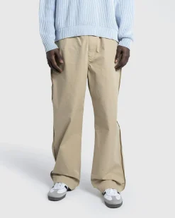 Outlet Highsnobiety HS05 Brushed Reverse Piping Trouser beige