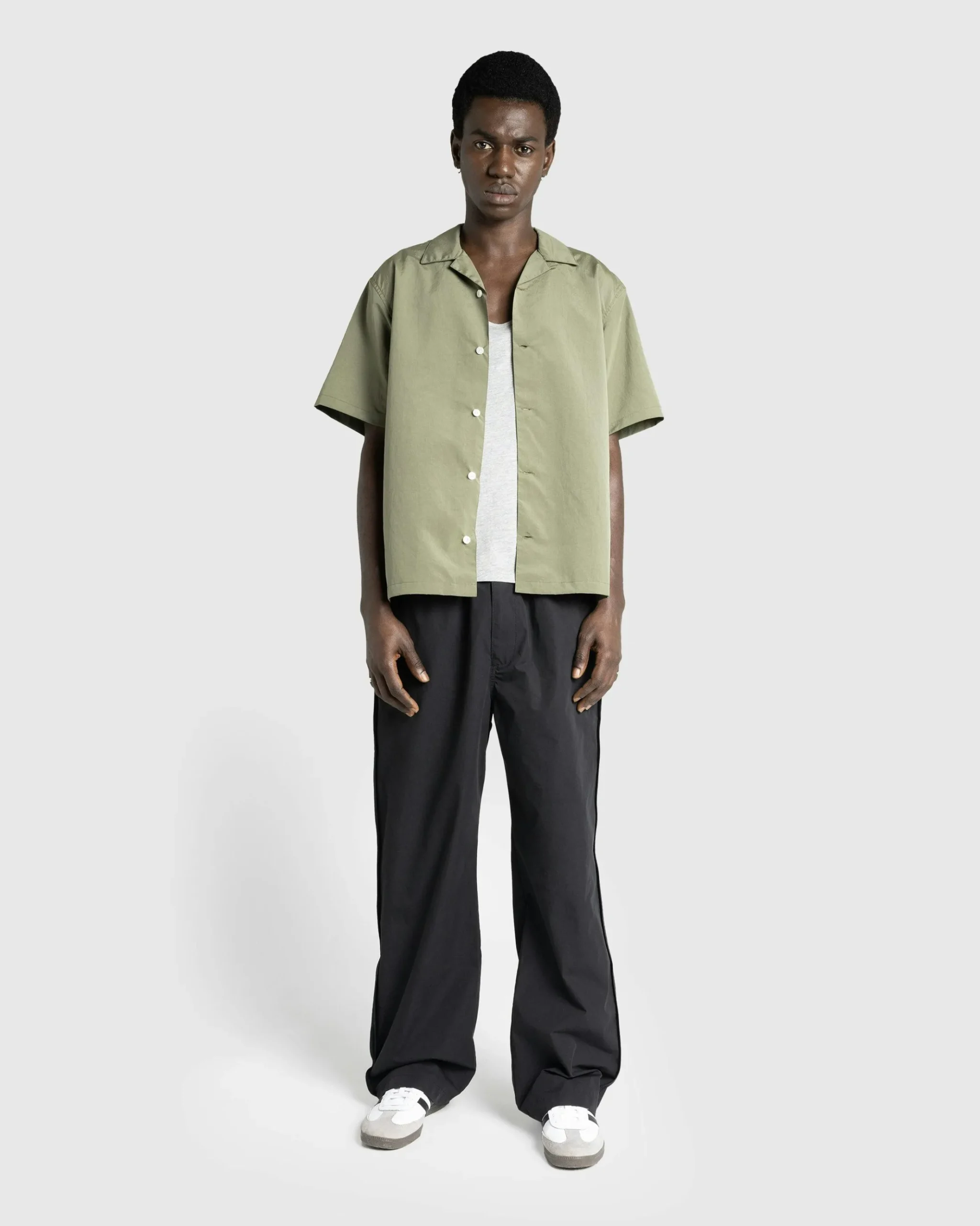 Outlet Highsnobiety HS05 Brushed Short-Sleeve Shirt green