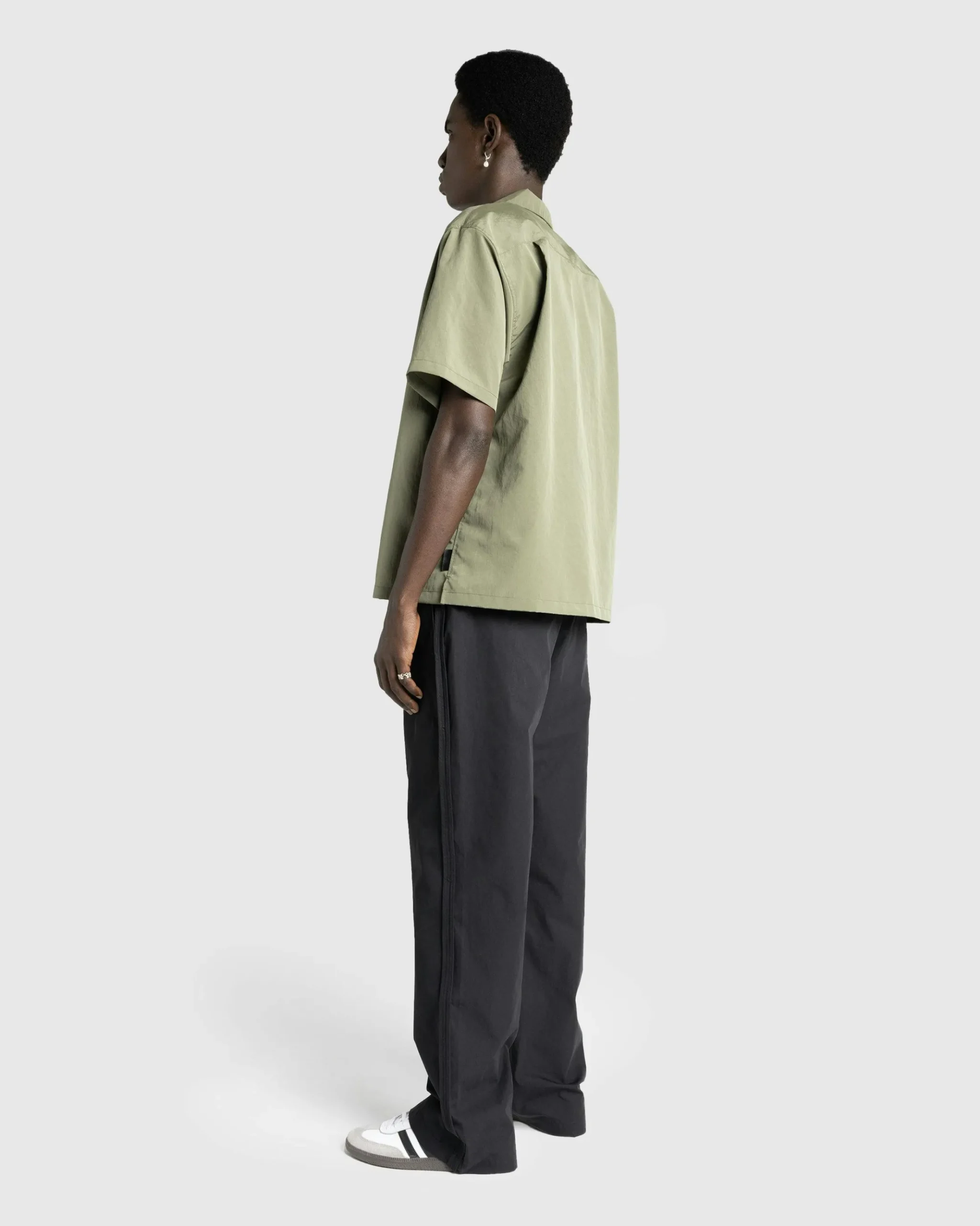 Outlet Highsnobiety HS05 Brushed Short-Sleeve Shirt green