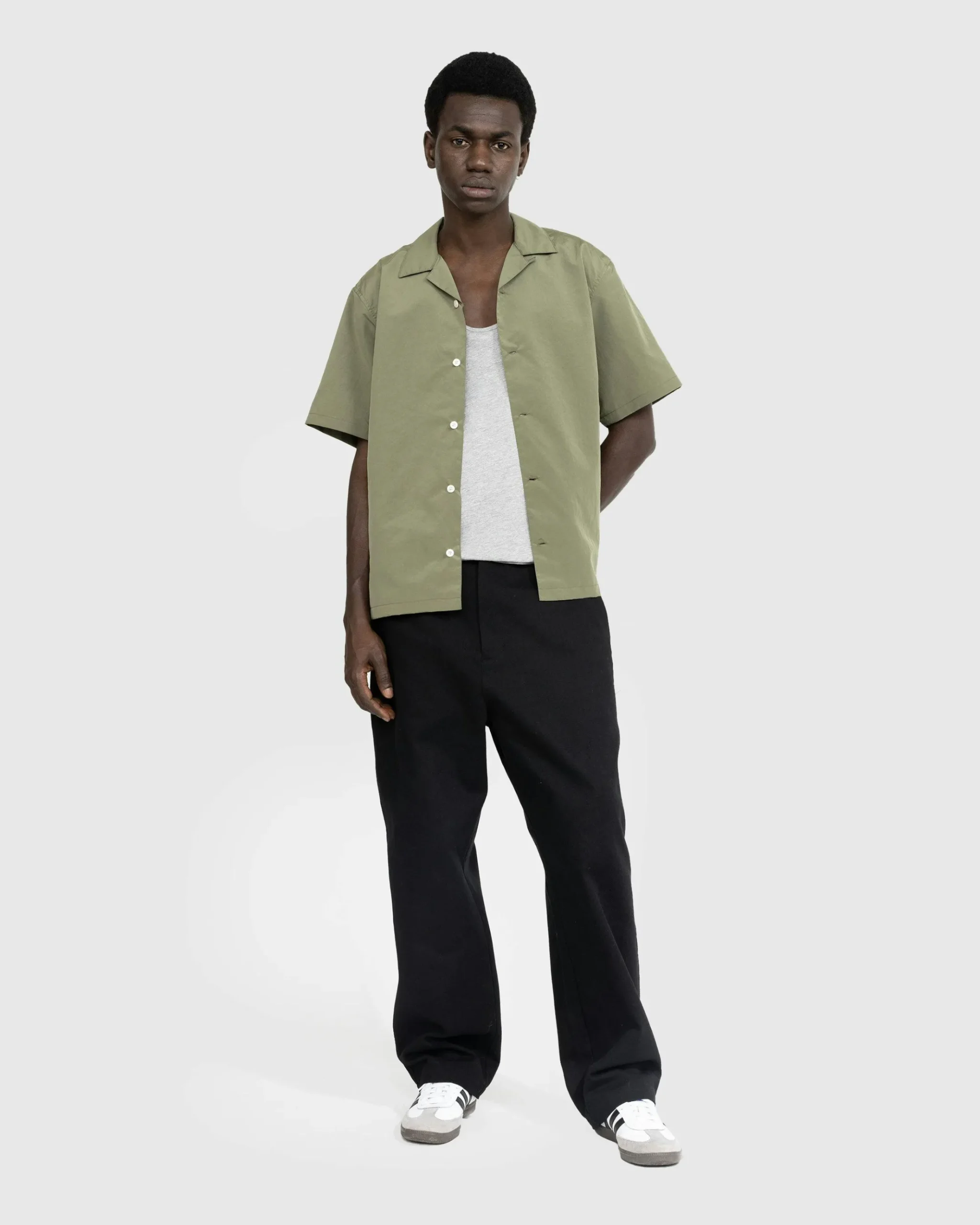 Outlet Highsnobiety HS05 Brushed Short-Sleeve Shirt green