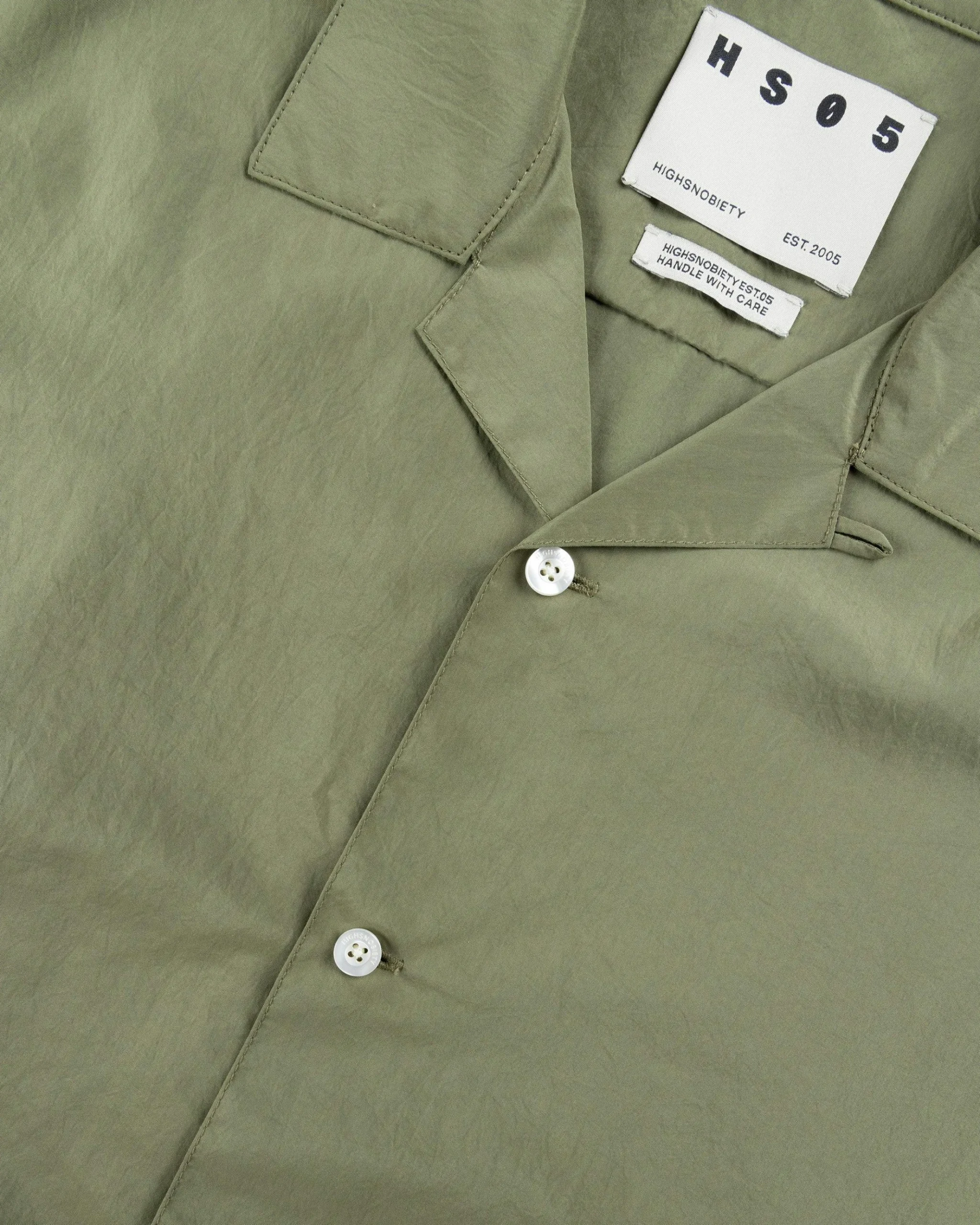 Outlet Highsnobiety HS05 Brushed Short-Sleeve Shirt green