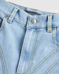 Flash Sale Mugler Buckled Chaps Skinny Jeans Tokyo Blue tokyoblue