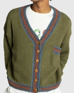 Clearance Story mfg. Bulb Cardigan olive