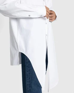 Shop Mugler Button-Down Top Blanc Optique blancoptique