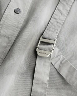 New Acne Studios Button-Up Shirt Mid Grey midgrey