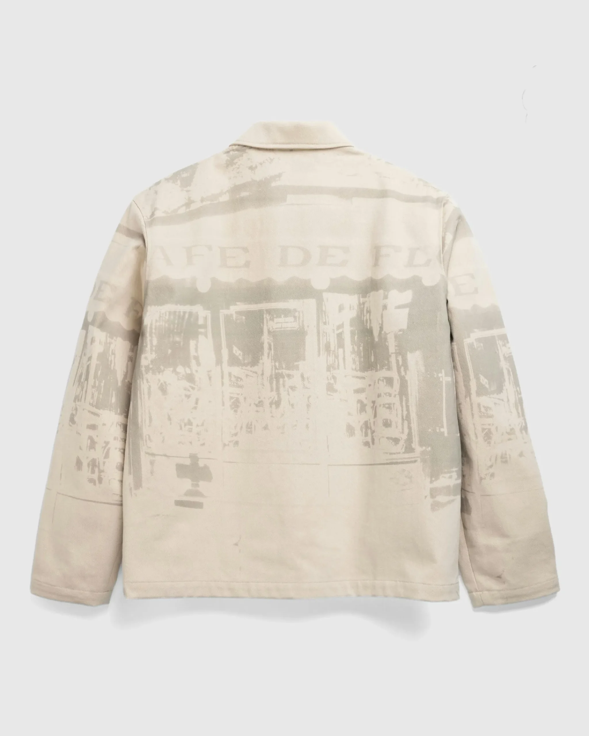 Hot Café de Flore Café Jacket Beige printed