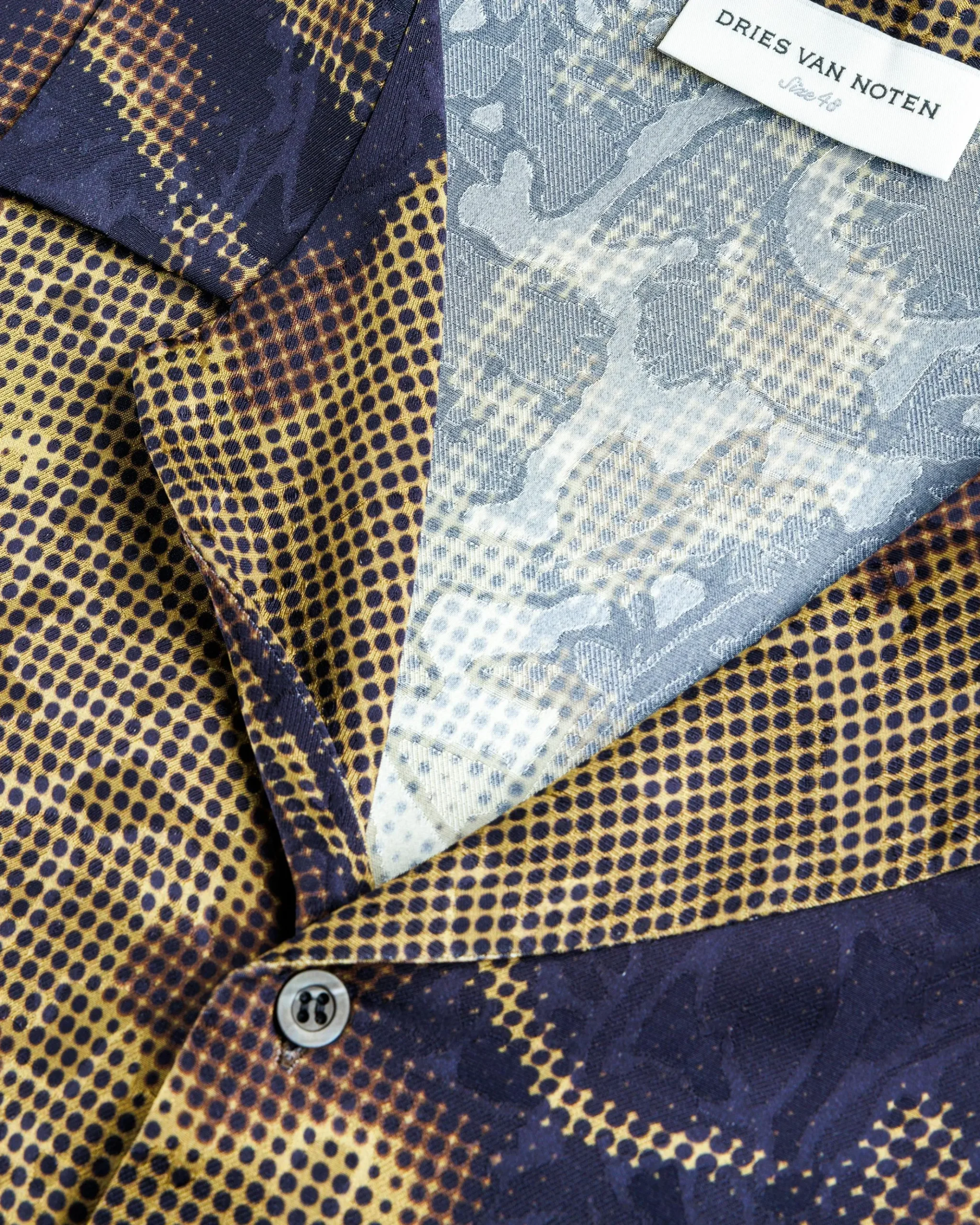 Fashion Dries van Noten Carltone Shirt brown