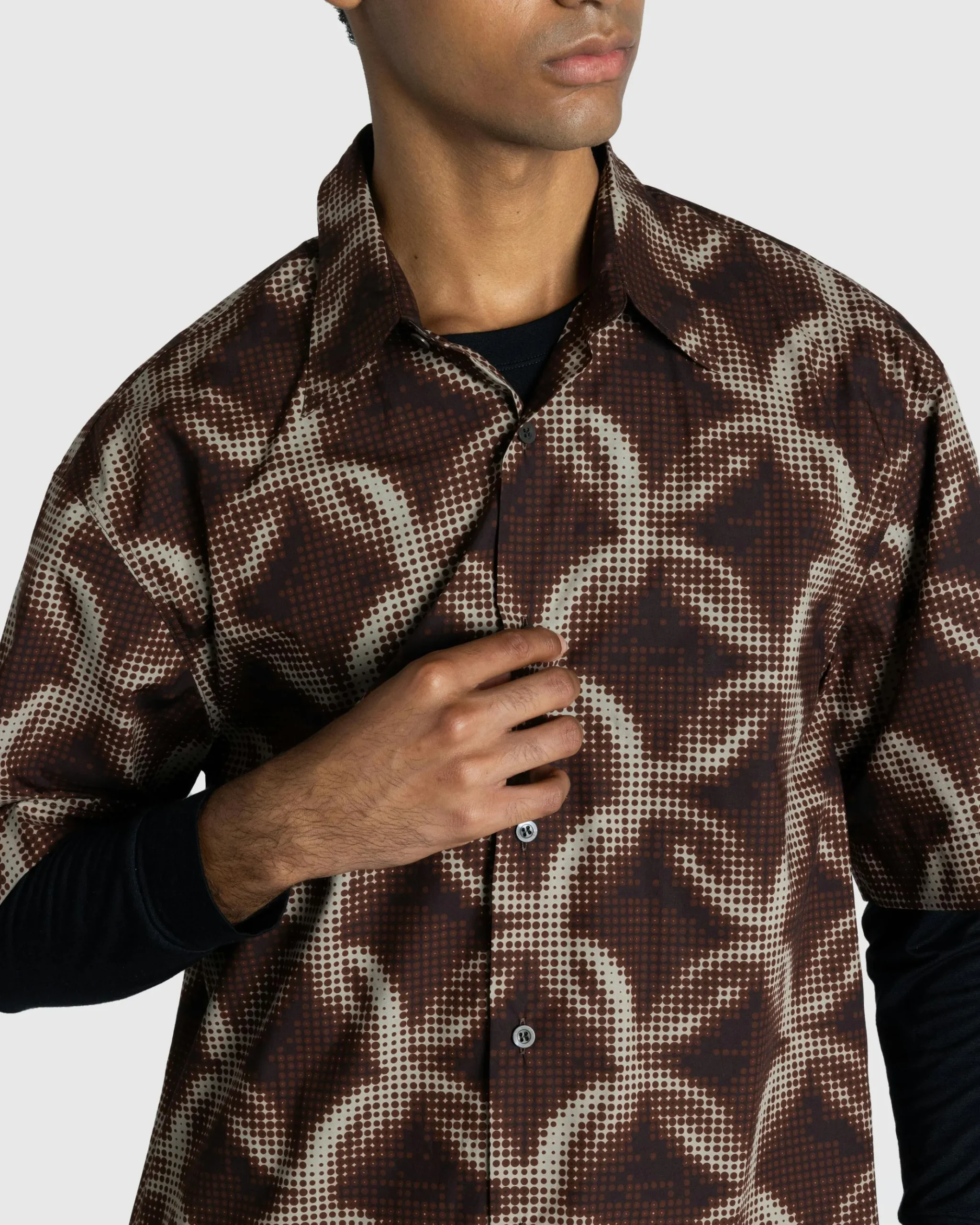 Outlet Dries van Noten Cassidye Shirt brown